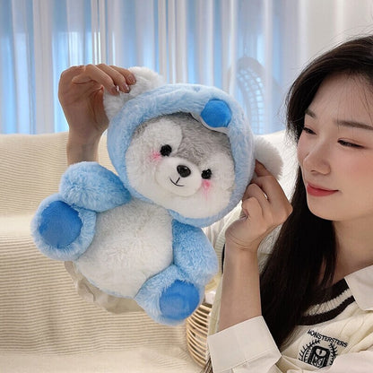 Fluffy Husky Plushie Squad