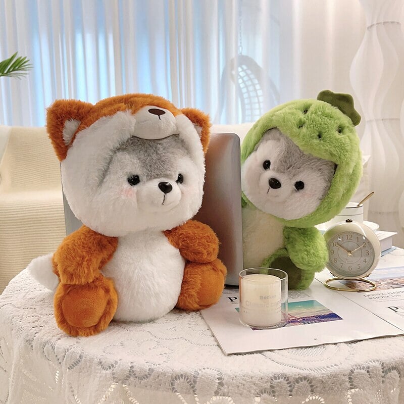 Fluffy Husky Plushie Squad