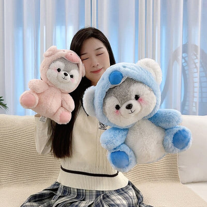 Fluffy Husky Plushie Squad