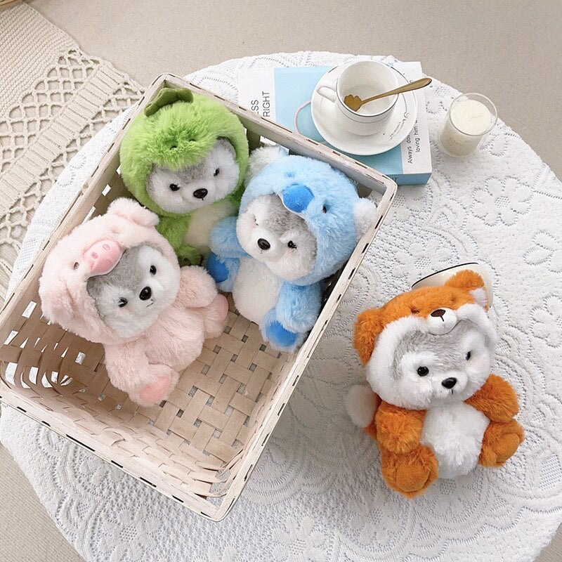 Fluffy Husky Plushie Squad