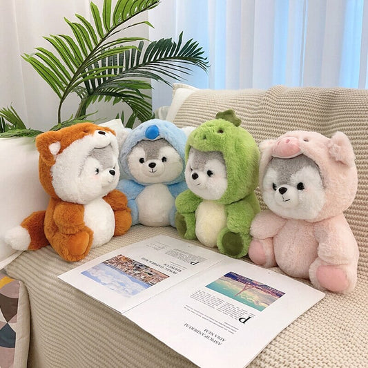 Fluffy Husky Plushie Squad