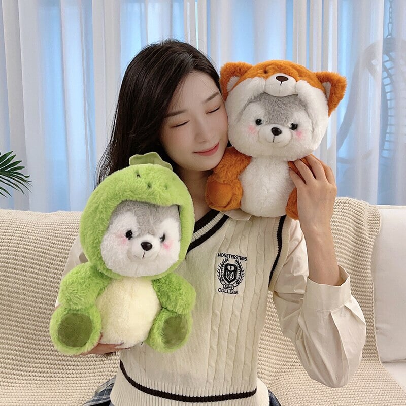 Fluffy Husky Plushie Squad
