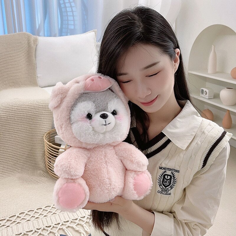 Fluffy Husky Plushie Squad