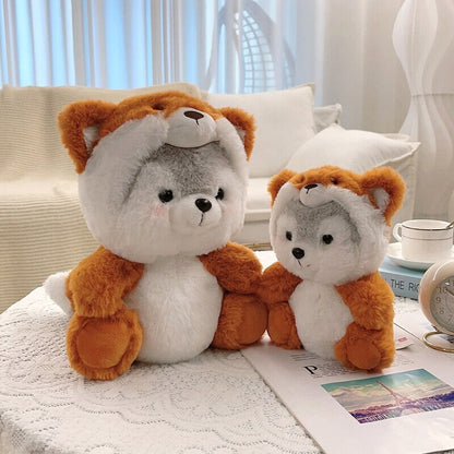 Fluffy Husky Plushie Squad