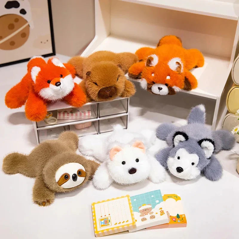 Fluffy Laying Animal Family Plushies