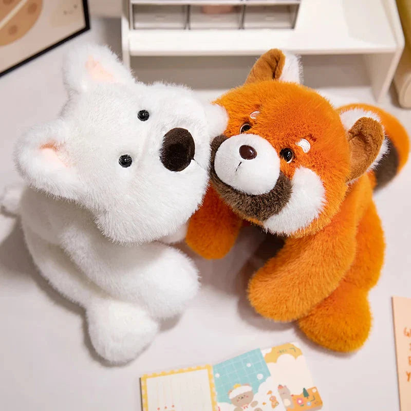 Fluffy Laying Animal Family Plushies