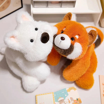 Fluffy Laying Animal Family Plushies