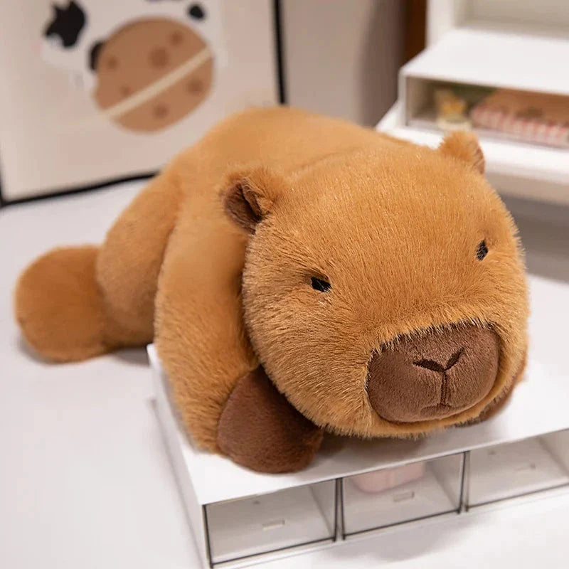 Fluffy Laying Animal Family Plushies
