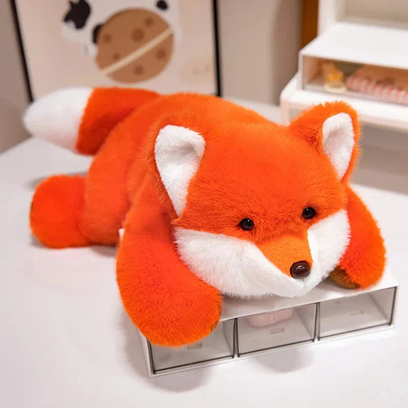 Fluffy Laying Animal Family Plushies