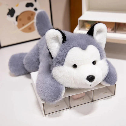Fluffy Laying Animal Family Plushies