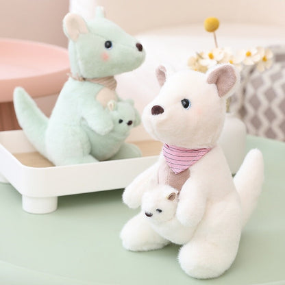 Fluffy Mother & Baby Kangaroo Plushie