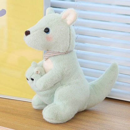 Fluffy Mother & Baby Kangaroo Plushie