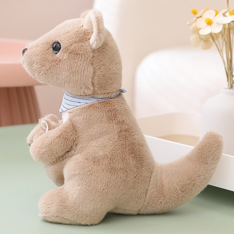 Fluffy Mother & Baby Kangaroo Plushie