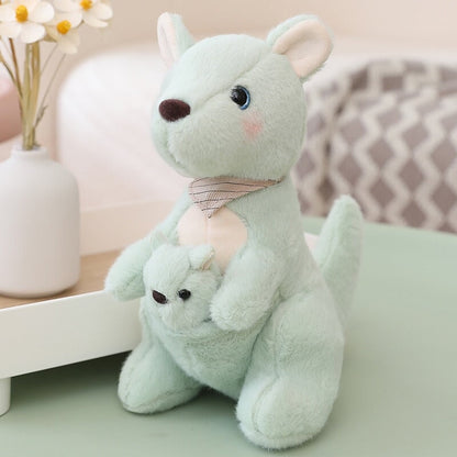Fluffy Mother & Baby Kangaroo Plushie