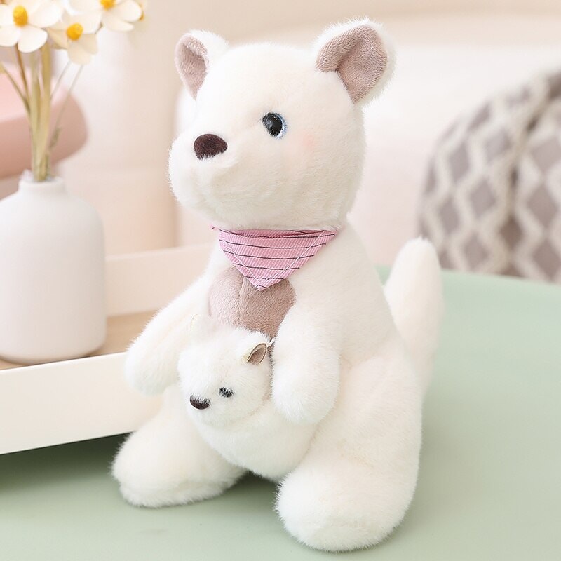 Fluffy Mother & Baby Kangaroo Plushie