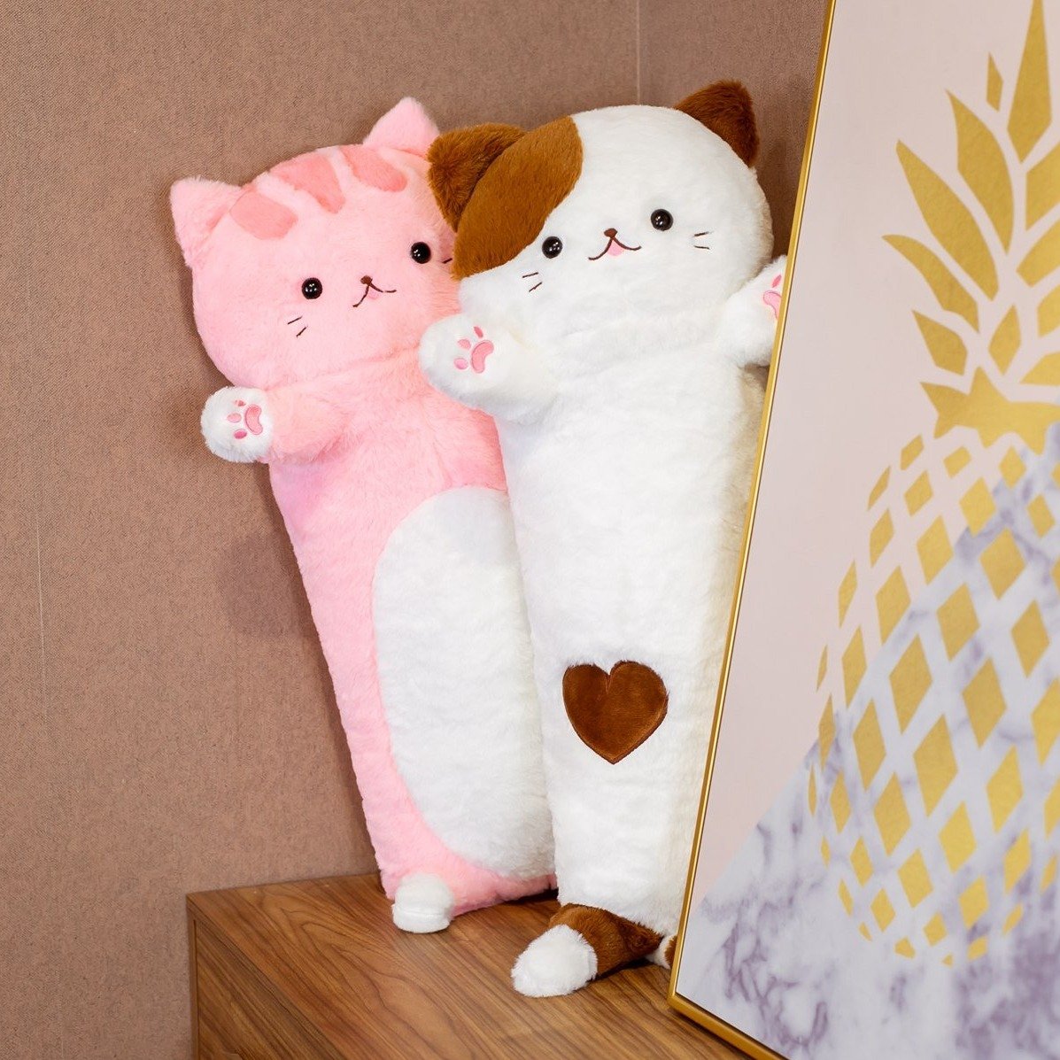 Fluffy Neko Cat Snuggle Buddies