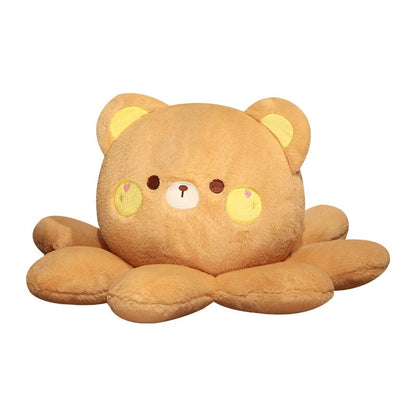 Fluffy Octo-Animal Fox Cat Bunny Bear Plushies