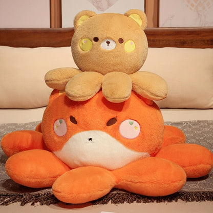 Fluffy Octo-Animal Fox Cat Bunny Bear Plushies