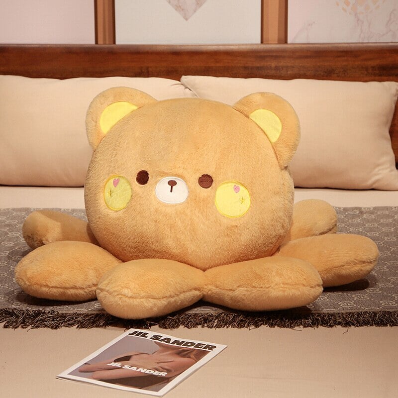 Fluffy Octo-Animal Fox Cat Bunny Bear Plushies