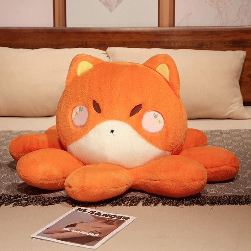 Fluffy Octo-Animal Fox Cat Bunny Bear Plushies