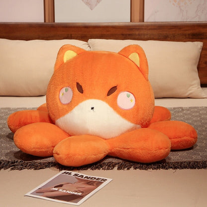 Fluffy Octo-Animal Fox Cat Bunny Bear Plushies