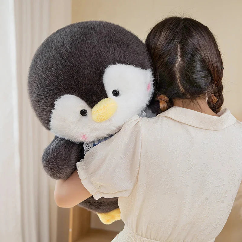 Fluffy Penguin Squad Plushies with Bib
