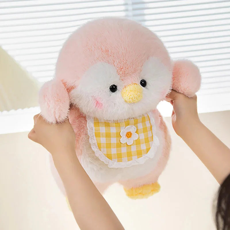 Fluffy Penguin Squad Plushies with Bib