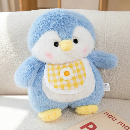 Fluffy Penguin Squad Plushies with Bib