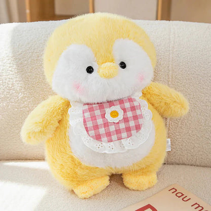 Fluffy Penguin Squad Plushies with Bib