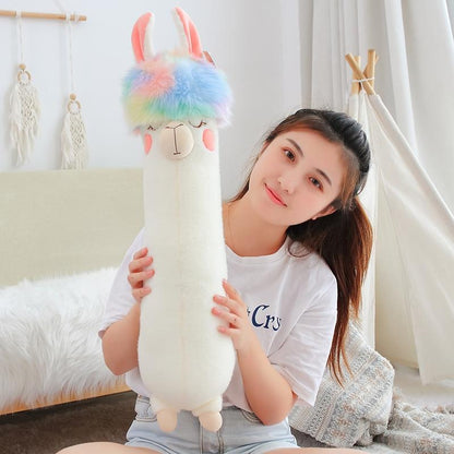Fluffy Rainbow Hair Alpaca Squad