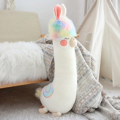 Fluffy Rainbow Hair Alpaca Squad