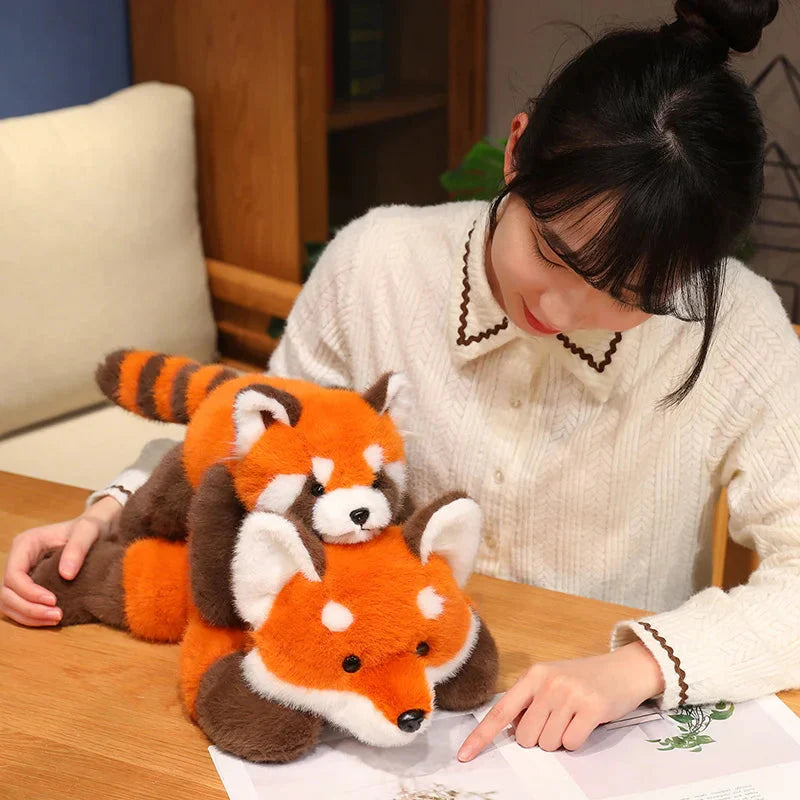 Fluffy Red Panda & Fox Plushies