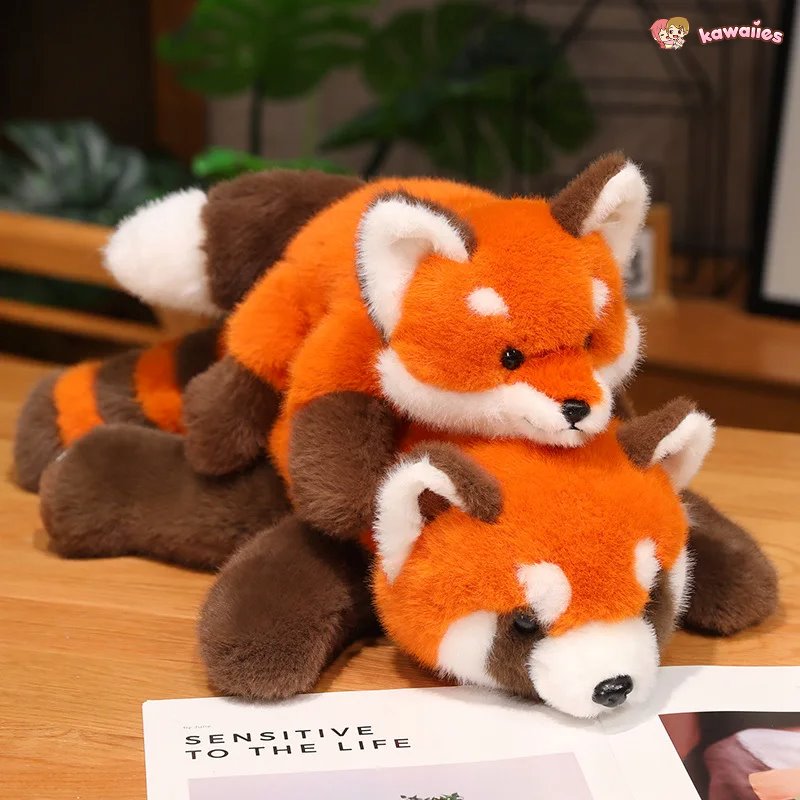 Fluffy Red Panda & Fox Plushies