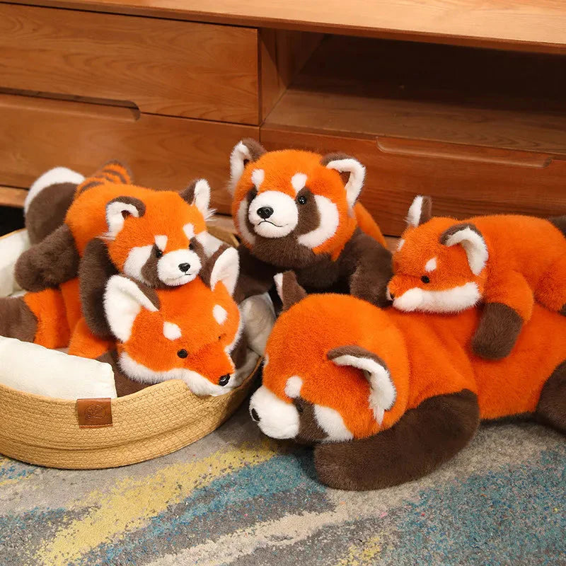 Fluffy Red Panda & Fox Plushies