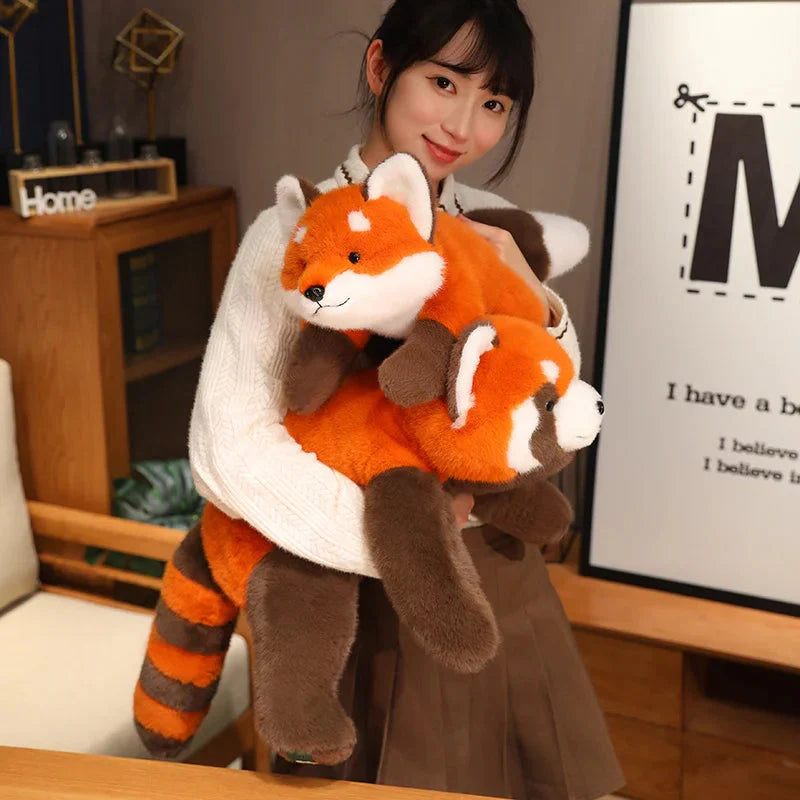 Fluffy Red Panda & Fox Plushies