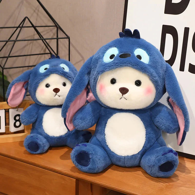 Fluffy White Bear Donkey Outfit Plushie