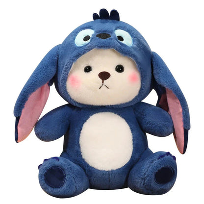 Fluffy White Bear Donkey Outfit Plushie