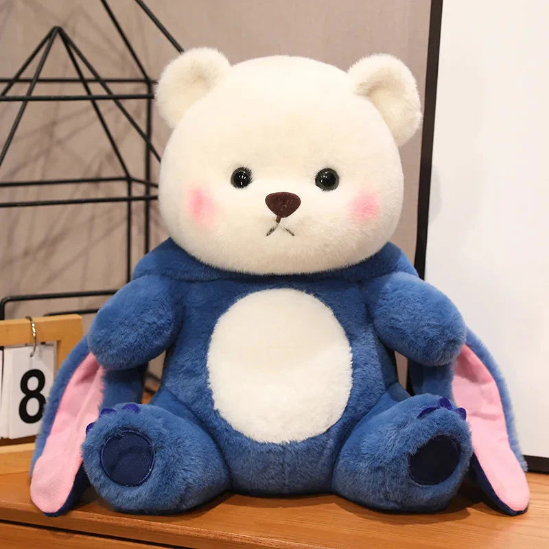 Fluffy White Bear Donkey Outfit Plushie