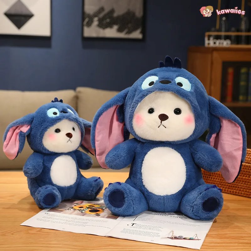Fluffy White Bear Donkey Outfit Plushie