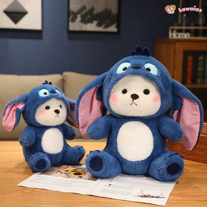 Fluffy White Bear Donkey Outfit Plushie