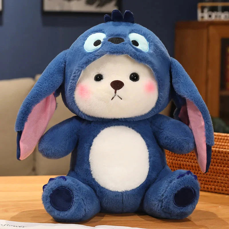 Fluffy White Bear Donkey Outfit Plushie