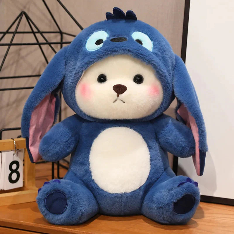 Fluffy White Bear Donkey Outfit Plushie
