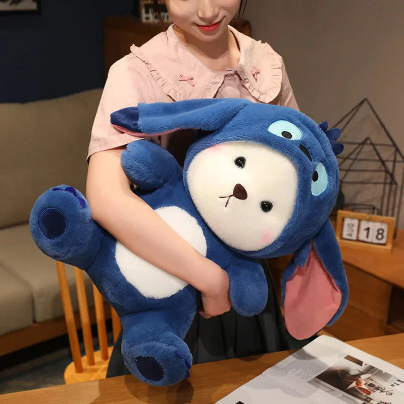 Fluffy White Bear Donkey Outfit Plushie