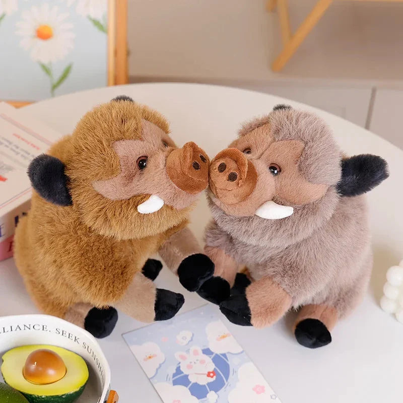 Fluffy Wild Boar Plushie Soft Toy