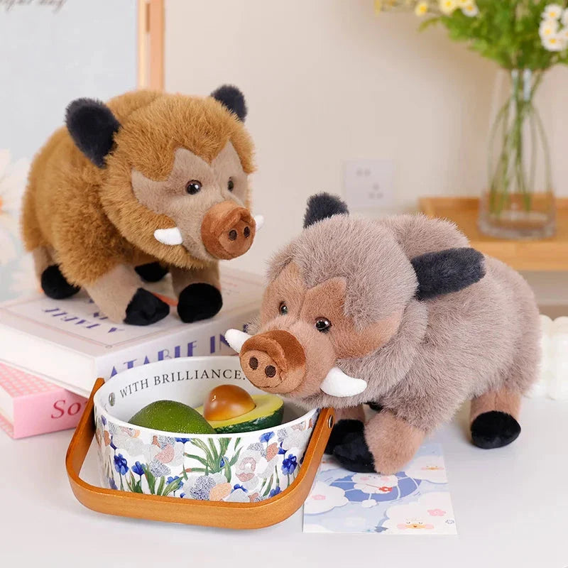 Fluffy Wild Boar Plushie Soft Toy