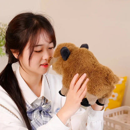 Fluffy Wild Boar Plushie Soft Toy
