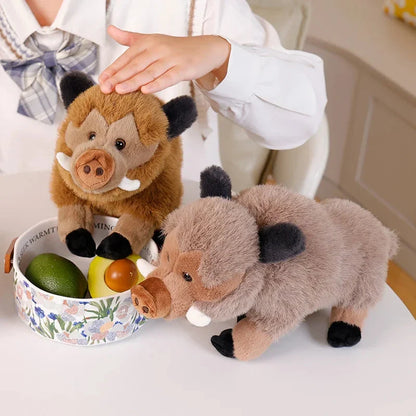 Fluffy Wild Boar Plushie Soft Toy