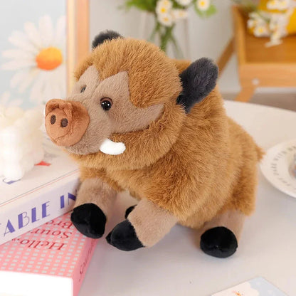 Fluffy Wild Boar Plushie Soft Toy