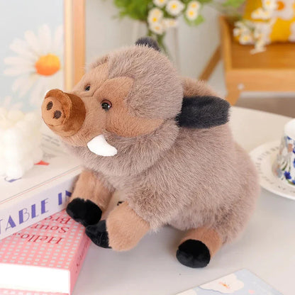 Fluffy Wild Boar Plushie Soft Toy