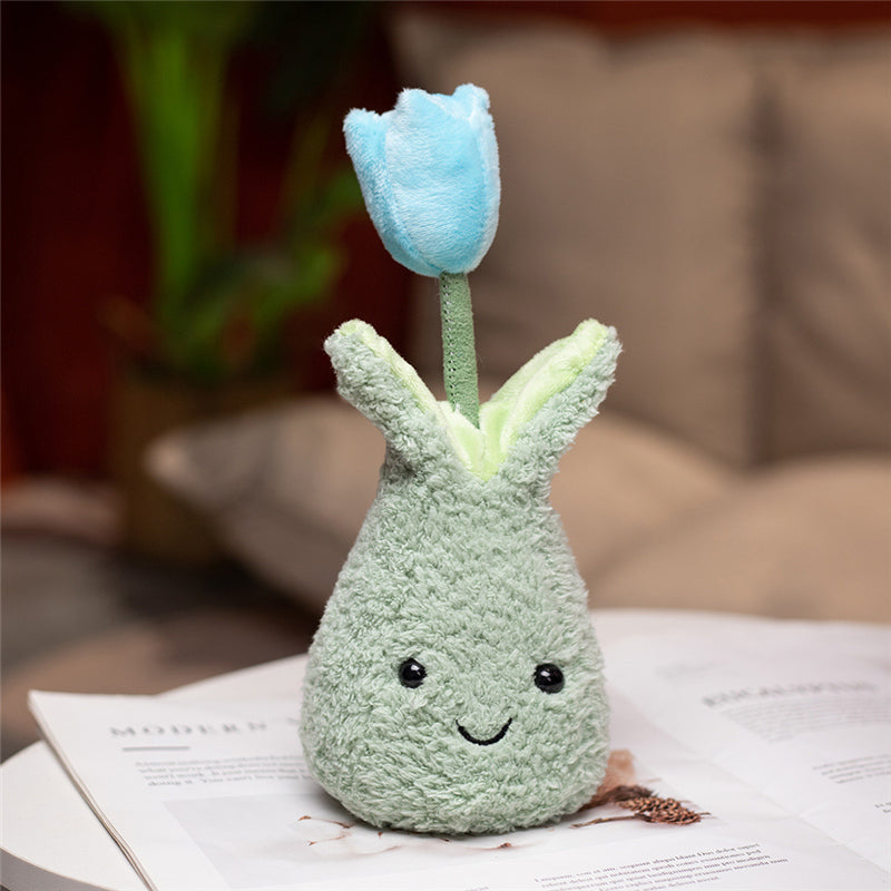 Friendly Cuddly Tulip 22cm Flower Pot Plushie Collection